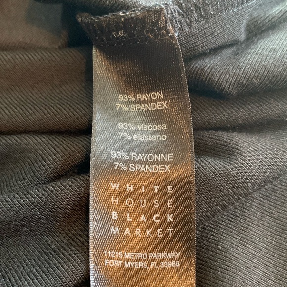 White House Black Market Black Dress With Tie Front - Picture 9 of 16